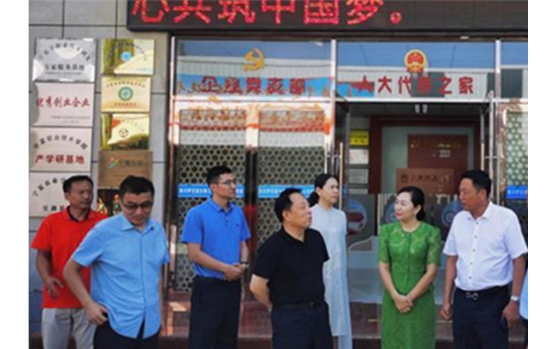 銀川市委常委、紀(jì)委書記、監(jiān)委主任劉智峰一行赴銀川伊百盛面對面問需求，實打?qū)嵔怆y題